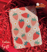 Personalized Cute Strawberries iPad case, Free Personalization